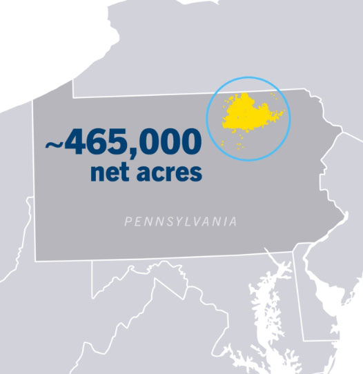 Marcellus Operations - ~465,000 net acres