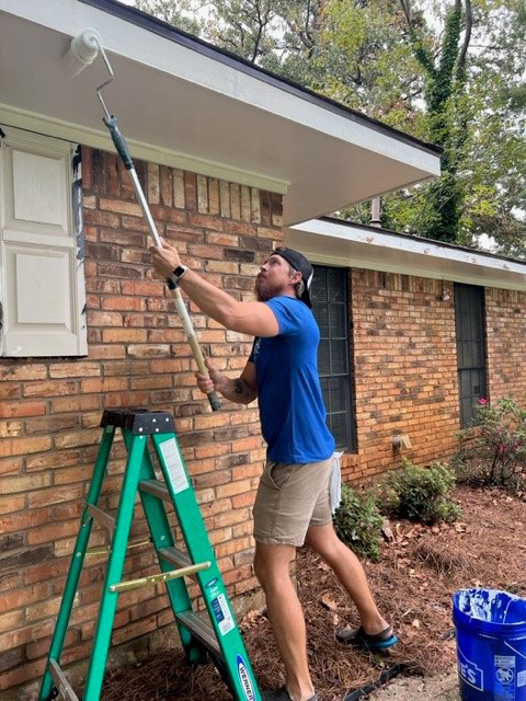 Cody Parker painting for Faith & Fostering